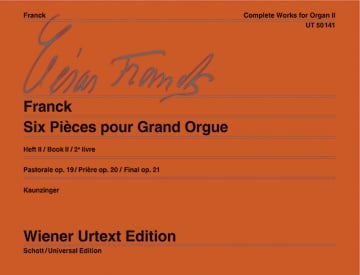 Franck: Complete Works for Organ Volume 2 published by Wiener Urtext